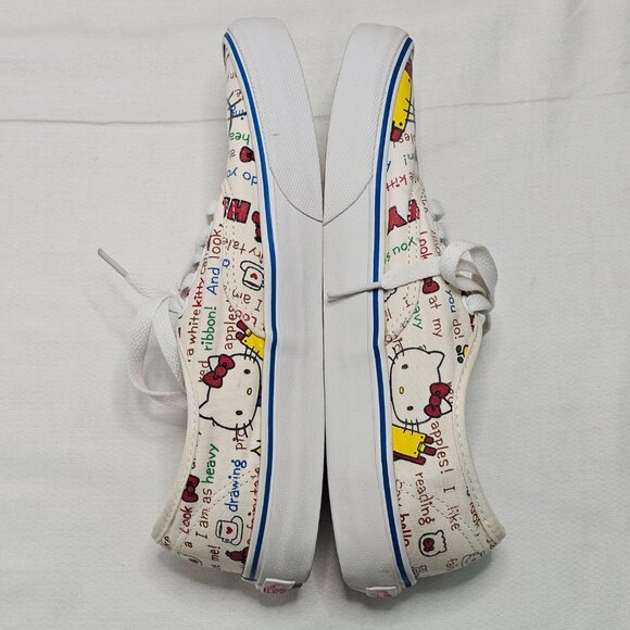 VANS x HELLO KITTY  School Canvas Lace-Up Multicolor Shoes Women's 8.5/ Men's 7 - Picture 8 of 13